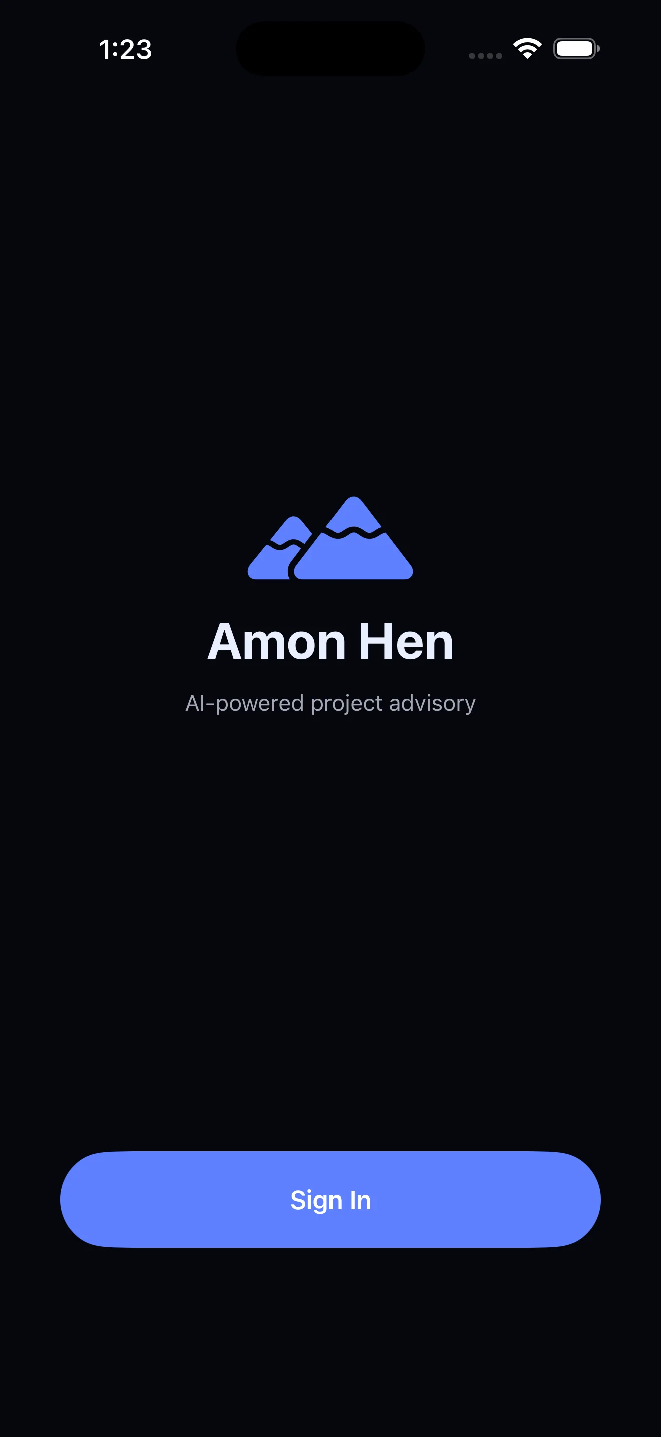 AmonHen Login Screen