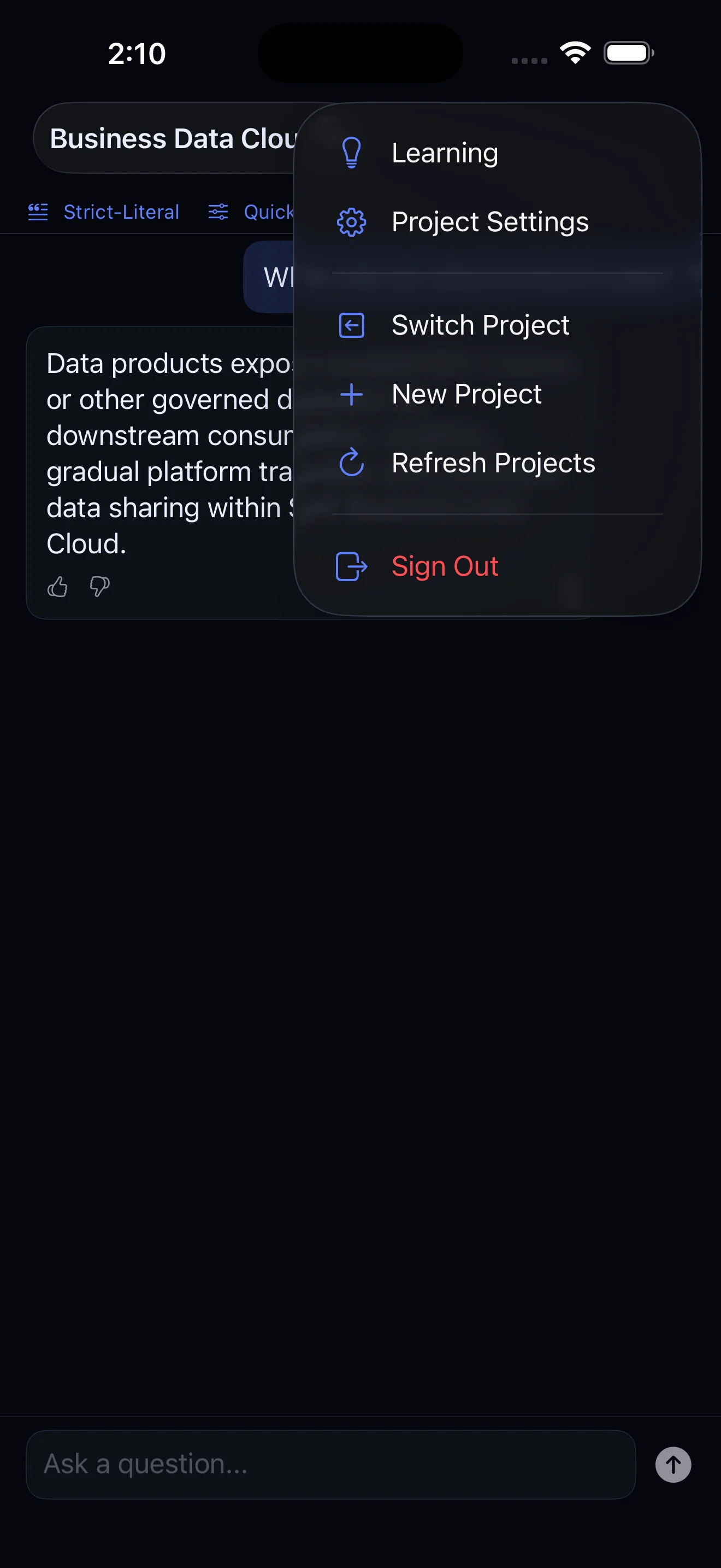 AmonHen Menu & Settings
