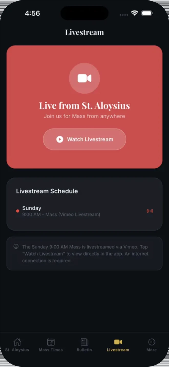 St. Aloysius Connect - Mass Livestream